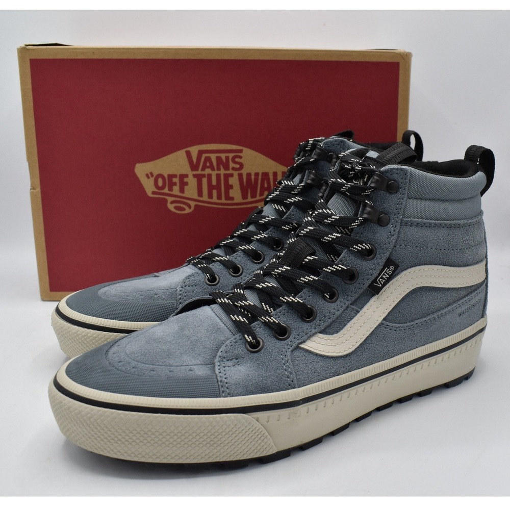Vans MTE Sk8-Hi Women 9 Blue Gray Waterproof Insulated Boots Shoes